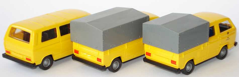 Foto 1:87 DBP Fernmeldedienst (VW T3 Bus + VW T3 PP + VW T3 Doka PP) Roco 1553