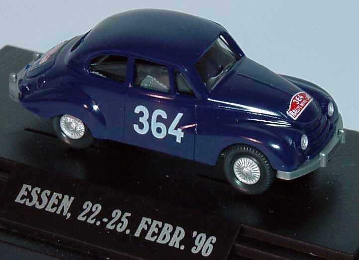 Foto 1:87 DKW F91 Meisterklasse dunkelblau, Rally Monte Carlo Nr.364 Techno Classica Essen 1996 Wiking 12201