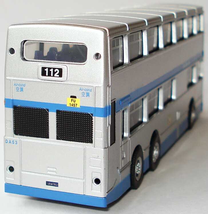 Foto 1:87 Dennis Condor Doppelstockbus CMB China Motor Bus, DA53 silbermet./blau (Ziel: North Point, 112) Peak Horse 22103