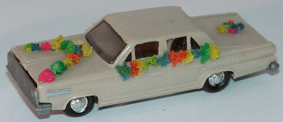 Foto 1:87 Dodge Dart graubeige Hochzeitsauto (Bastelware) EKO