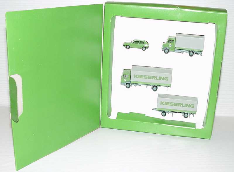 Foto 1:87 EKB Kieserling Set-Packung (VW Golf II + Mercedes T2 PP + Mercedes 814 PPHgz) herpa
