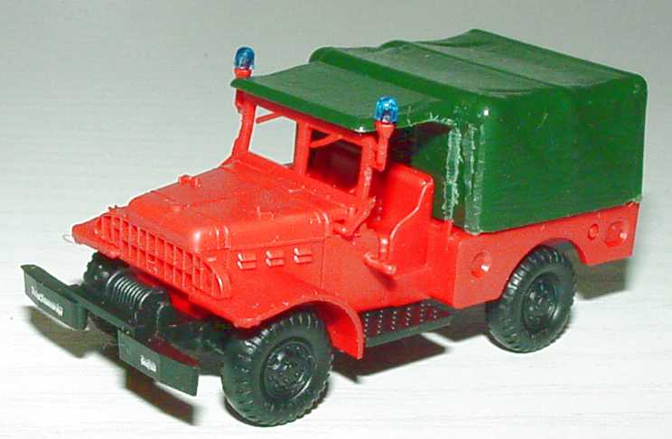 Foto 1:87 Einsatzfahrzeuge Seefeld 1985 (Dodge T214 Feuerwehr + Steyr 680 Feuerwehr + Unimog Winterdienst) Roco 1333