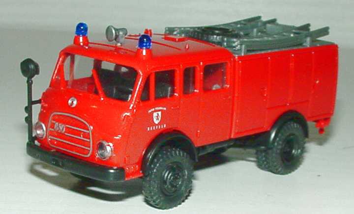 Foto 1:87 Einsatzfahrzeuge Seefeld 1985 (Dodge T214 Feuerwehr + Steyr 680 Feuerwehr + Unimog Winterdienst) Roco 1333