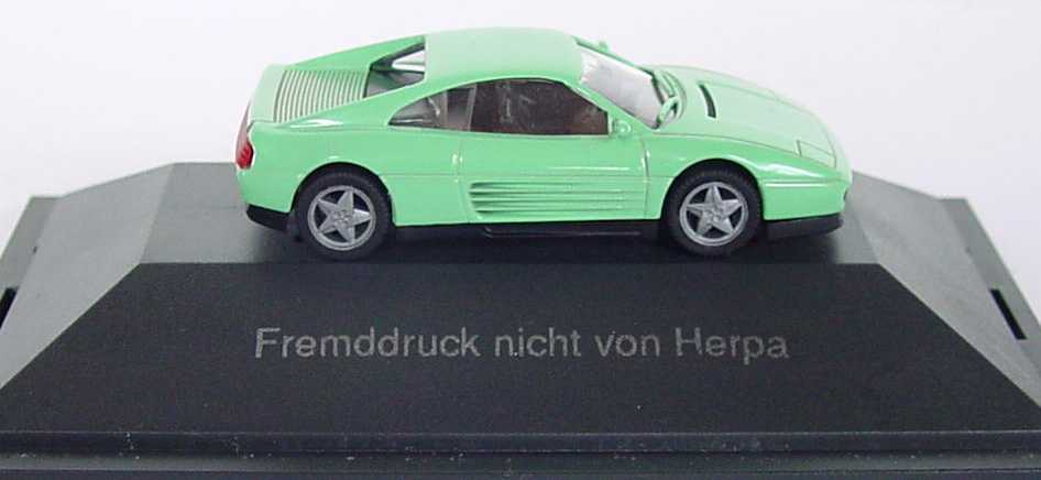 Foto 1:87 Ferrari 348tb mintgrün Fascination Ferrari 1993 (Fremddruck nicht von Herpa) herpa