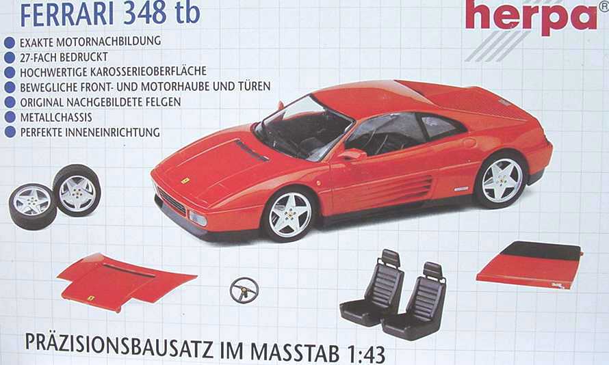 Foto 1:43 Ferrari 348tb rot (Bausatz) herpa 012003