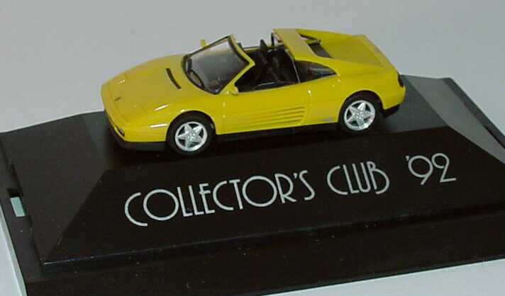 Foto 1:87 Ferrari 348ts gelb Collector´s Club ´92 (ohne Zertifikat) herpa