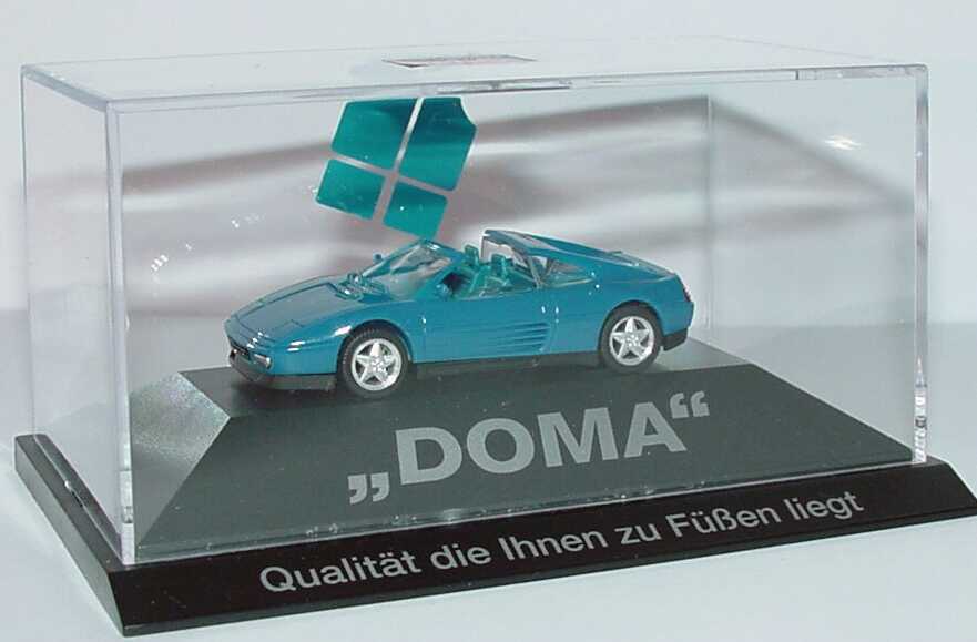 Foto 1:87 Ferrari 348ts türkis, IA türkis Doma - Qualität die Ihnen zu Füßen liegt herpa