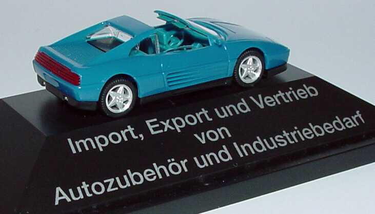Foto 1:87 Ferrari 348ts türkis, IA türkis Doma - Qualität die Ihnen zu Füßen liegt herpa