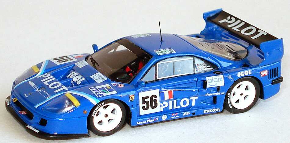 Foto 1:87 Ferrari F40 LM 24h von Le Mans 1996  Pilot Nr. 56, Ferte / Leboissetier / Thevenin RedLine 87RL038