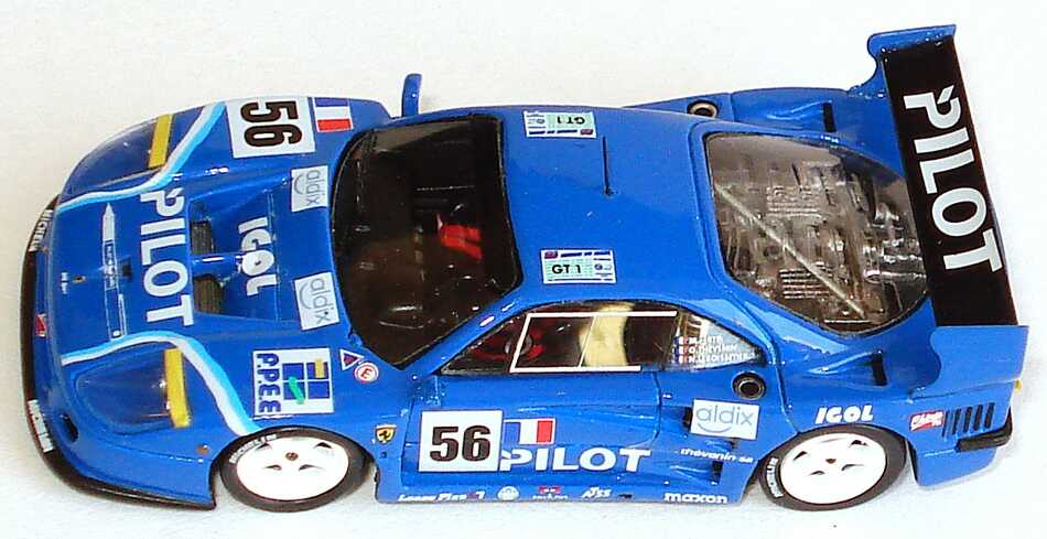 Foto 1:87 Ferrari F40 LM 24h von Le Mans 1996  Pilot Nr. 56, Ferte / Leboissetier / Thevenin RedLine 87RL038