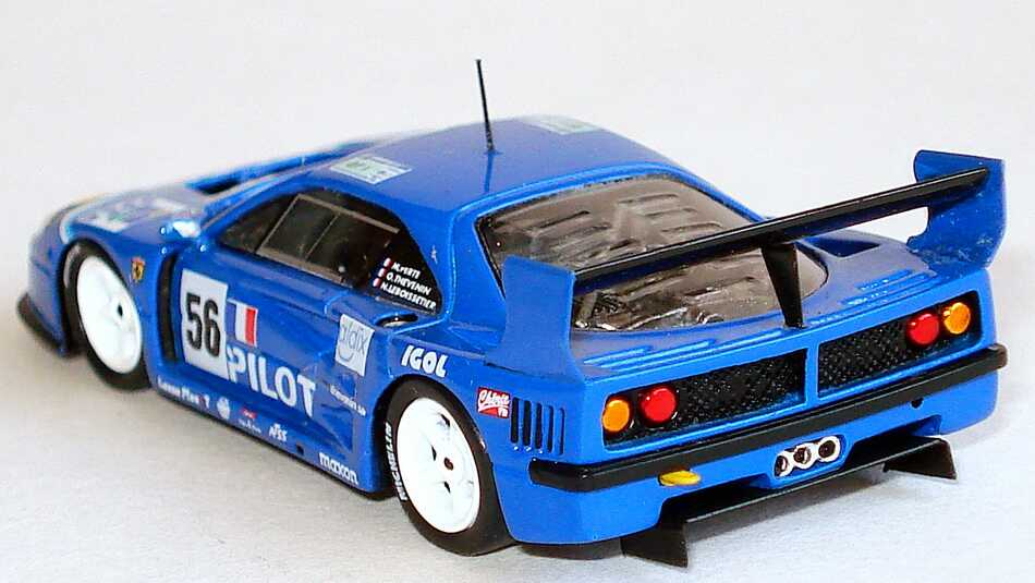 Foto 1:87 Ferrari F40 LM 24h von Le Mans 1996  Pilot Nr. 56, Ferte / Leboissetier / Thevenin RedLine 87RL038