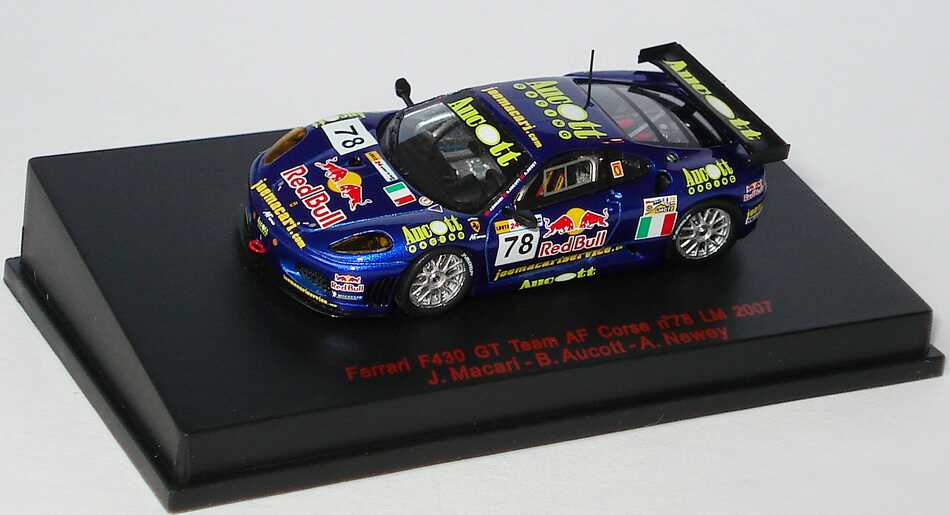 Foto 1:87 Ferrari F430 GT2 24h von Le Mans 2007 Red Bull, Aucott Racing Nr.78, J. Macari / B. Aucott / A. Newey RedLine 87RL035