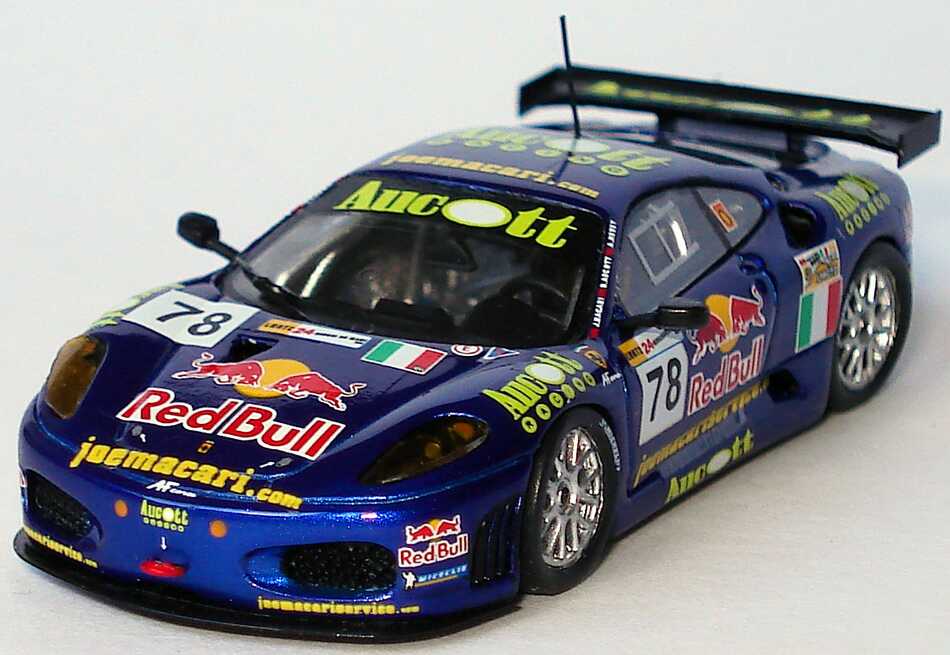Foto 1:87 Ferrari F430 GT2 24h von Le Mans 2007 Red Bull, Aucott Racing Nr.78, J. Macari / B. Aucott / A. Newey RedLine 87RL035