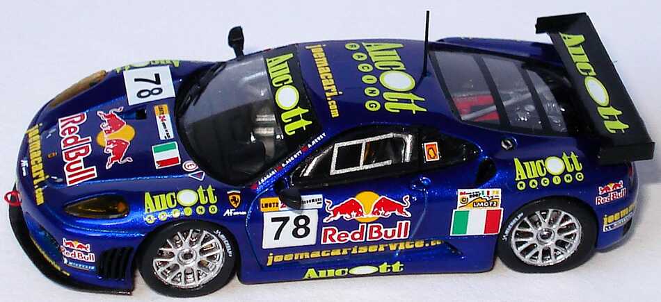 Foto 1:87 Ferrari F430 GT2 24h von Le Mans 2007 Red Bull, Aucott Racing Nr.78, J. Macari / B. Aucott / A. Newey RedLine 87RL035