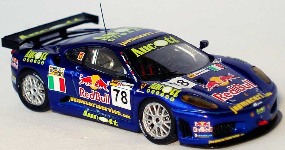 Foto 1:87 Ferrari F430 GT2 24h von Le Mans 2007 Red Bull, Aucott Racing Nr.78, J. Macari / B. Aucott / A. Newey RedLine 87RL035