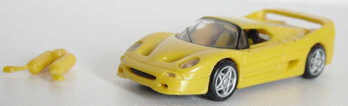 Foto 1:87 Ferrari F50 Hardtop gelb euromodell 08808