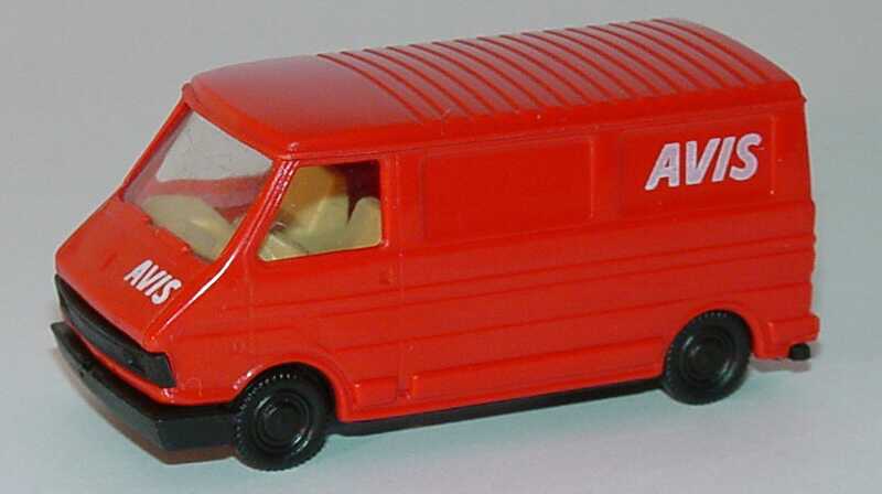 Foto 1:87 Fiat 242 Kasten AVIS rot Praliné