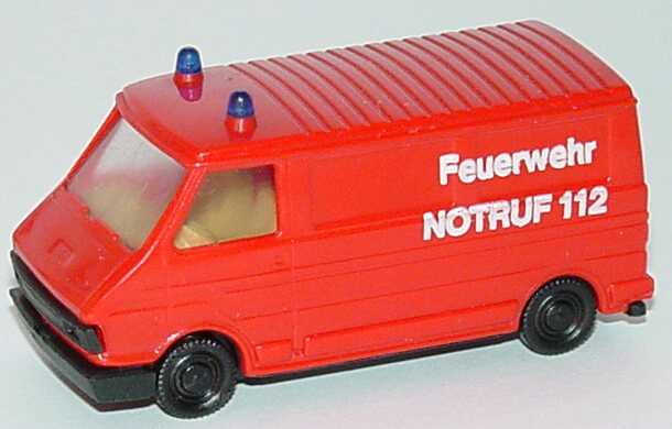 Foto 1:87 Fiat 242 Kasten Feuerwehr Notruf 112 (Druck zweizeilig) Praliné