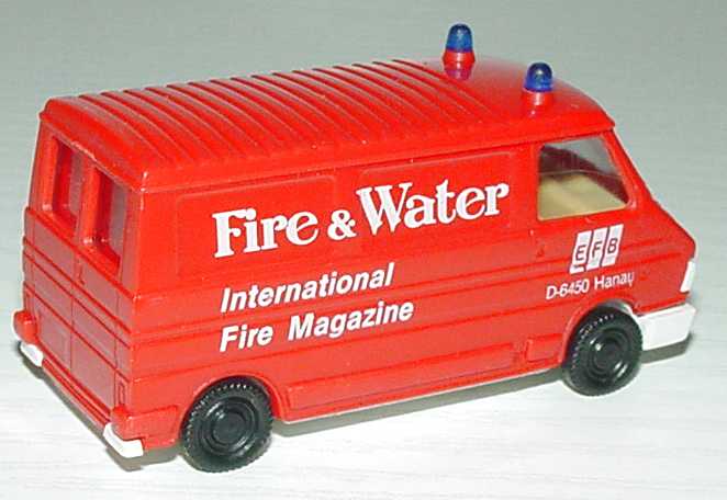 Foto 1:87 Fiat 242 Kasten Fire & Water - International Fire Magazine, EFB Hanau Praliné
