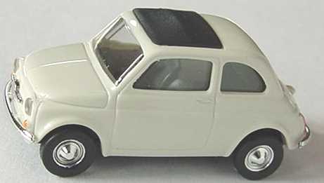 Foto 1:87 Fiat 500 F grauweiß, Dach geschlossen Busch 48701