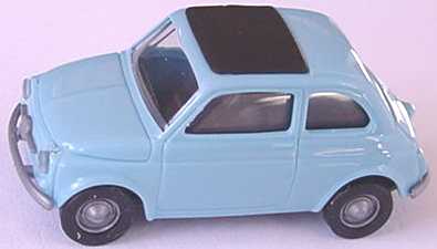 Foto 1:87 Fiat 500 F hellblau, Dach geschlossen Busch 48700