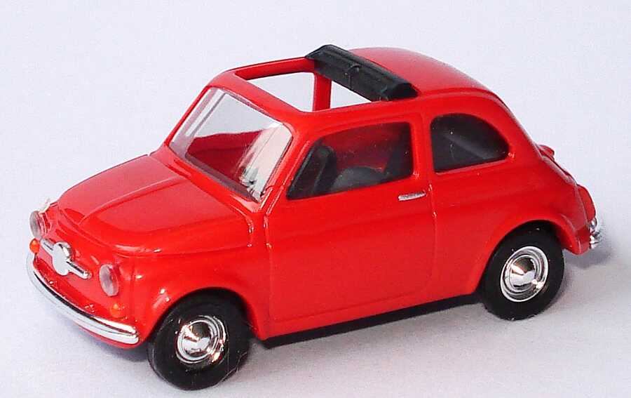 Foto 1:87 Fiat 500 F rot, Dach offen Busch 48700