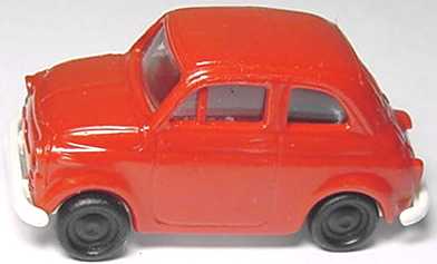 Foto 1:87 Fiat 500 rot/weiß I.M.U.