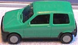 Foto 1:87 Fiat Cinquecento grün herpa