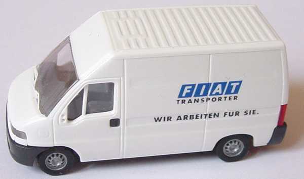 Foto 1:87 Fiat Ducato Kasten Hochdach Fiat Transporter - Wir arbeiten für Sie Werbemodell Busch