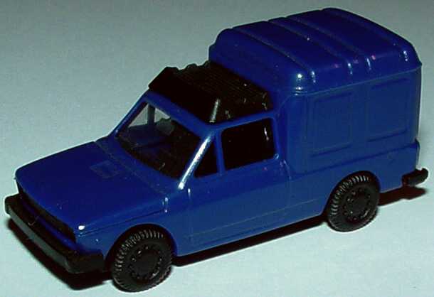 Foto 1:87 Fiat Fiorino Kasten dunkelblau Praliné