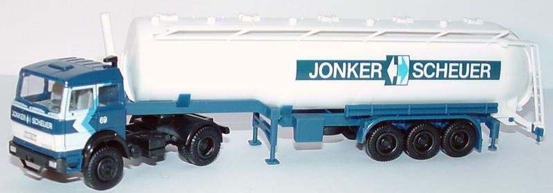 Foto 1:87 Fiat Iveco KippSiloSzg 2/3 Jonker Scheuer herpa