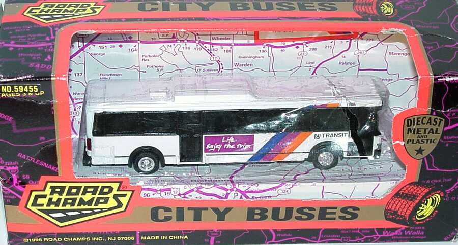 Foto 1:87 Flxible City Bus NJ Transit, Life. Enjoy the trip. (29 West Caldwell) Road Champs 59455