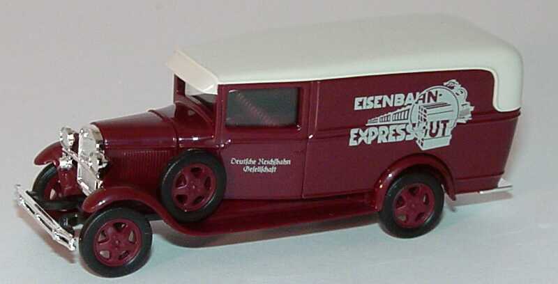 Foto 1:87 Ford AA Kasten ´31 Eisenbahn Expressgut Busch 47723