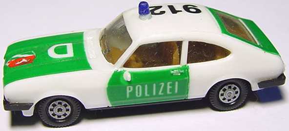 Foto 1:87 Ford Capri Mk III 3.0 Ghia Polizei 912 D (mit Wappen) herpa