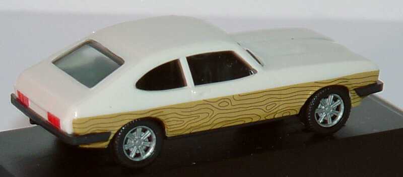 Foto 1:87 Ford Capri Mk III 3.0 Ghia beigeweiß mit seitl. Holzdekor Intermodellbau ´95 Dortmund herpa