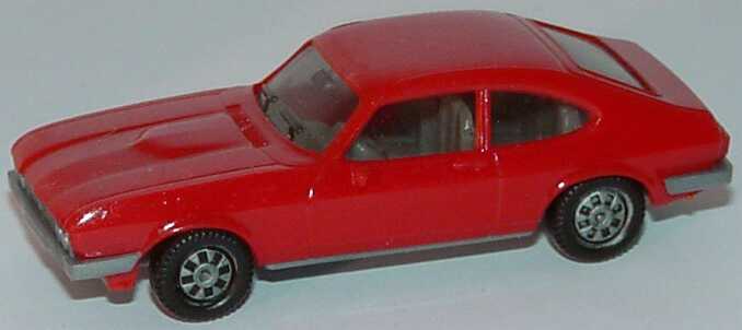Foto 1:87 Ford Capri Mk III 3.0 Ghia rot, Bodenplatte grau, IA grau herpa 2005