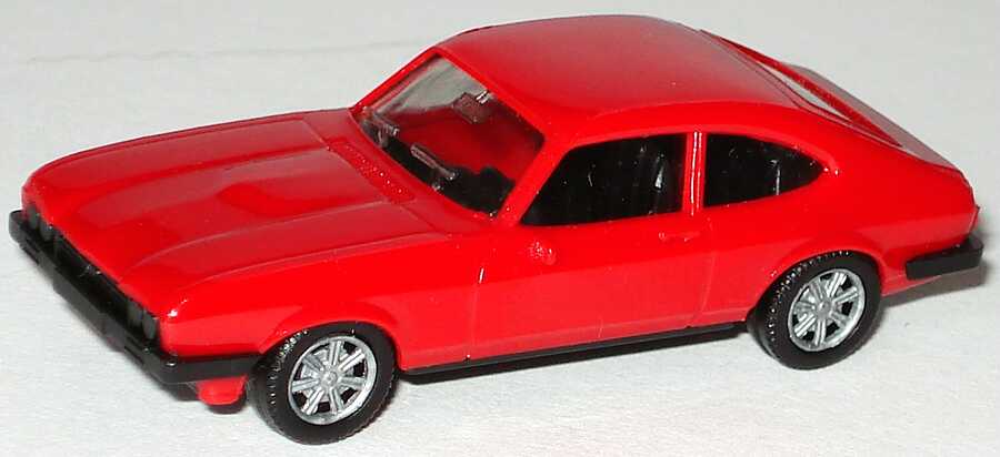 Foto 1:87 Ford Capri Mk III 3.0 Ghia rot, neue Felgen herpa 2005