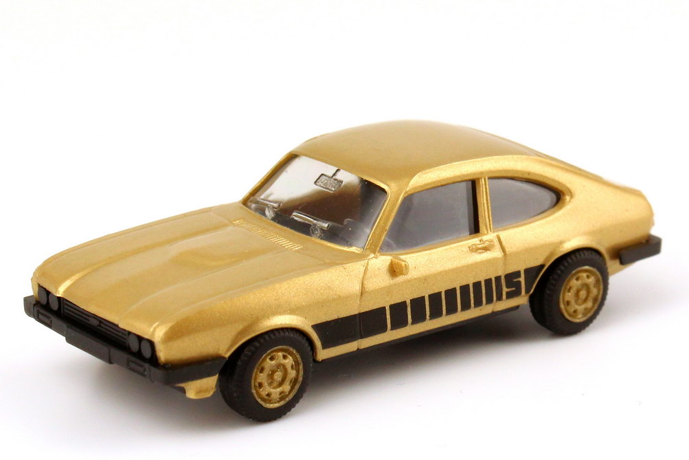 Foto 1:87 Ford Capri Mk III 3.0 S gold-met., Felgen gold herpa 166096/82