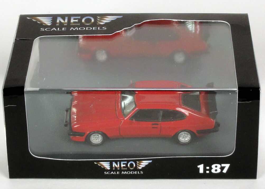 Foto 1:87 Ford Capri Mk III Werksturbo rot NEO Scale Models 87240