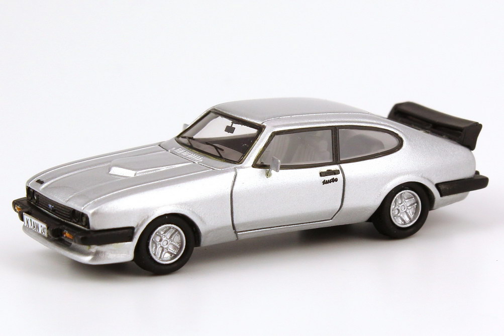 Foto 1:87 Ford Capri Mk III Werksturbo silber-met. NEO Scale Models 87241
