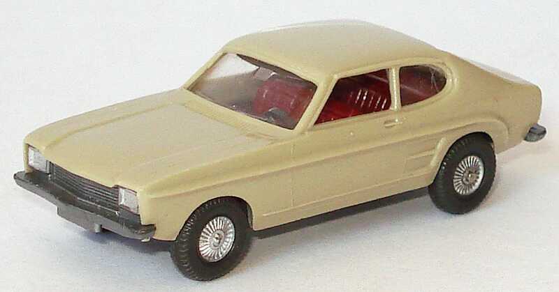 Foto 1:87 Ford Capri Mk I hellgelbgrau Wiking 821