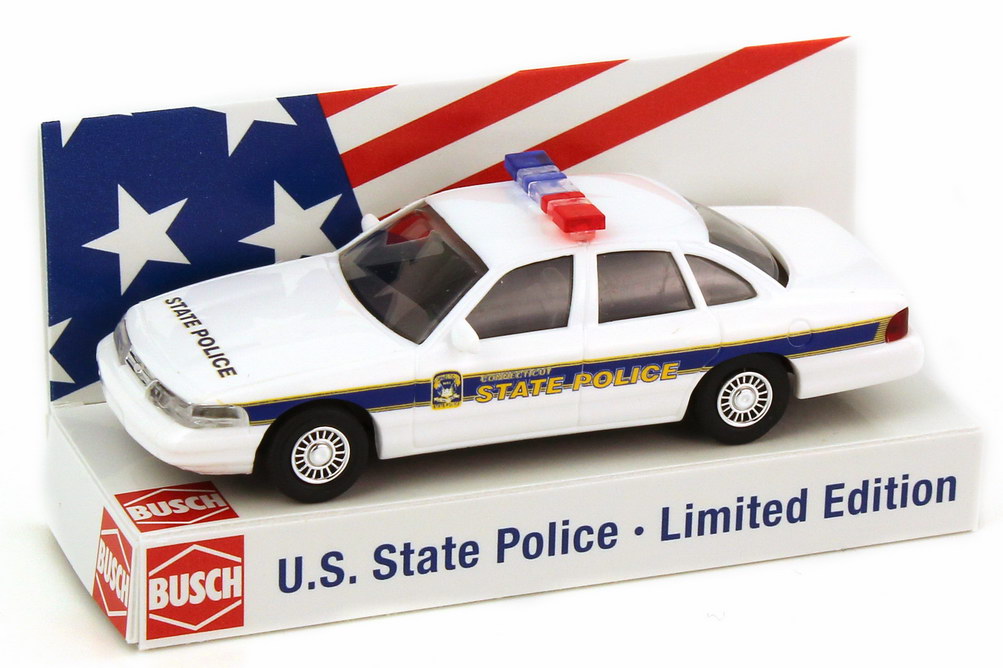 Foto 1:87 Ford Crown Victoria 1996 Connecticut State Police Busch 49086