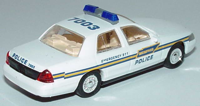 Foto 1:87 Ford Crown Victoria 1999 Memphis Police, 7003 Cop Car Collection