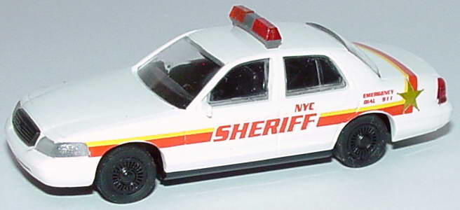 Foto 1:87 Ford Crown Victoria 1999 NYC Sheriff Cop Car Collection