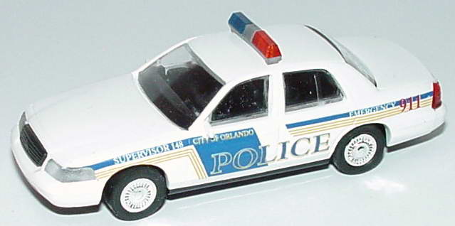 Foto 1:87 Ford Crown Victoria 1999 Orlando Police, Supervisor 148 Cop Car Collection