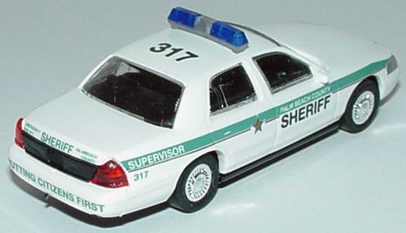 Foto 1:87 Ford Crown Victoria 1999 Palm Beach County Sheriff, 317 Cop Car Collection