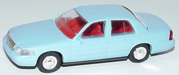 Foto 1:87 Ford Crown Victoria 1999 babyblue, IA rot US Highway Stars