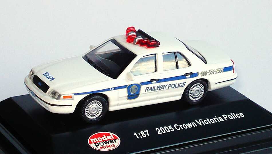 Foto 1:87 Ford Crown Victoria 2005 Canadian Pacific Railway Police Model Power 19404
