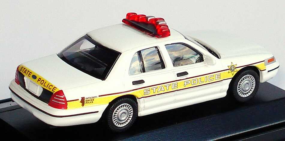 Foto 1:87 Ford Crown Victoria 2005 Illinois State Police Model Power 19398