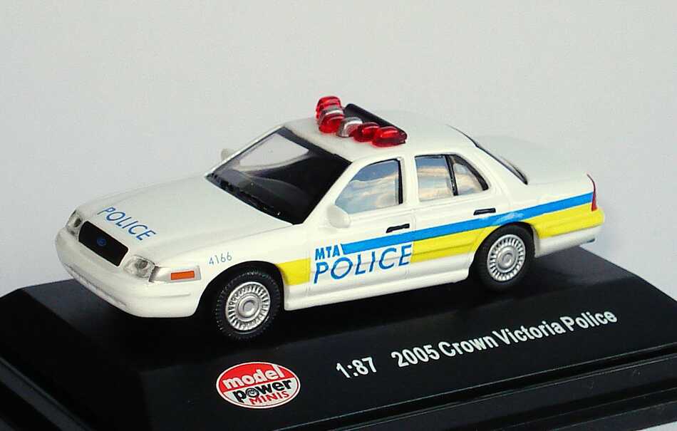 Foto 1:87 Ford Crown Victoria 2005 MTA Police, 4166 (Metropolitan Transit Authority) Model Power 19406
